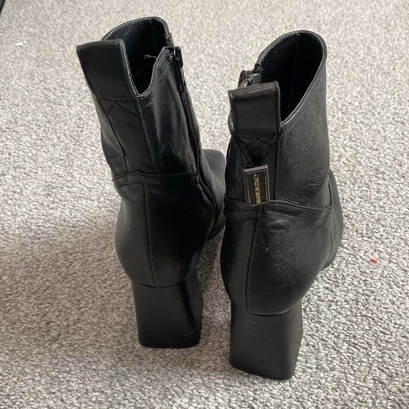 Napoleoni Black Leather Boots - Picture 7 of 9